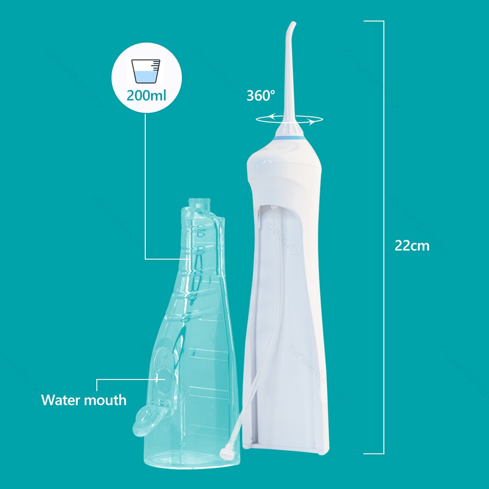 Adult Oral Irrigator Tips Portable Electric USB Rechargeable Tank Waterproof 7 Teeth Cleansing Tooth Care Clean Hygiene Dental