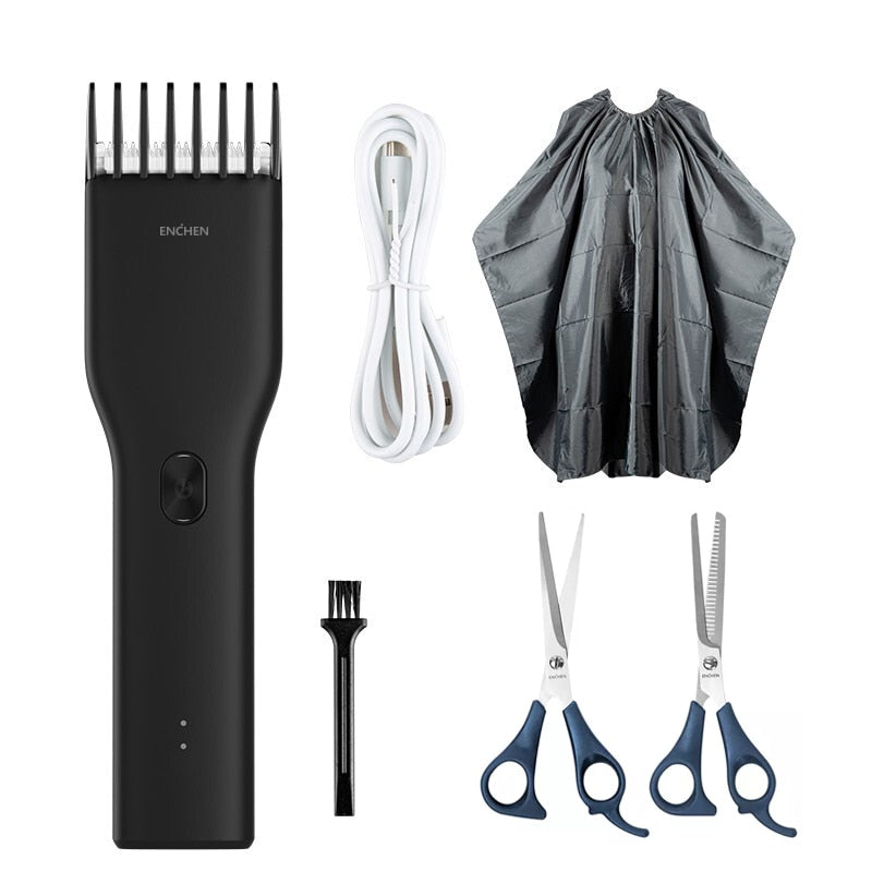 ENCHEN Boost Hair Clippers for Men Children Family Use Rechargeable Cordless Hair Trimmer Portable Electric Haircut