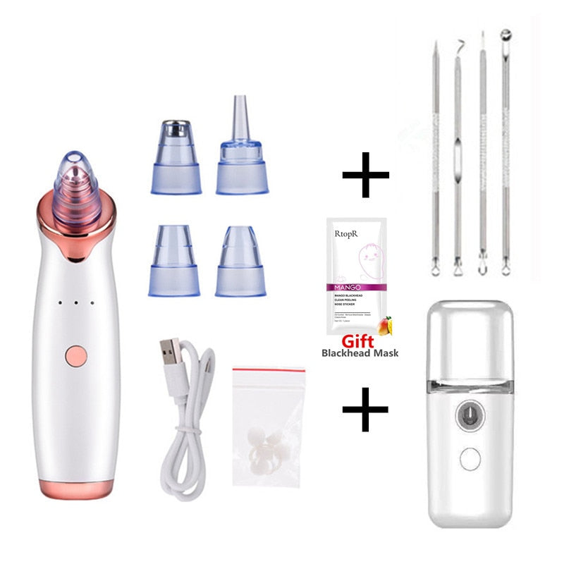 Facial Blackhead Remover Electric Acne Cleaner Blackhead Black Point Vacuum Cleaner Tool Black Spots Pore Cleaner Machine