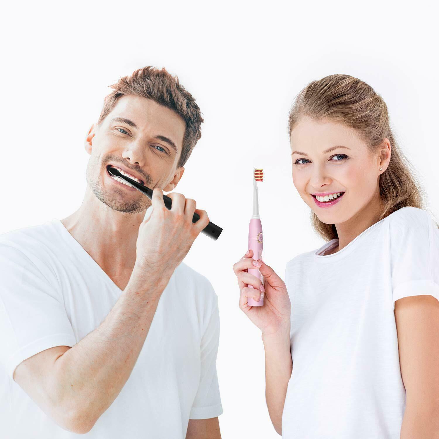 Electric Sonic Toothbrush FW-507 USB Charge Rechargeable Waterproof Electronic Tooth 8 Brushes Replacement Heads Adult