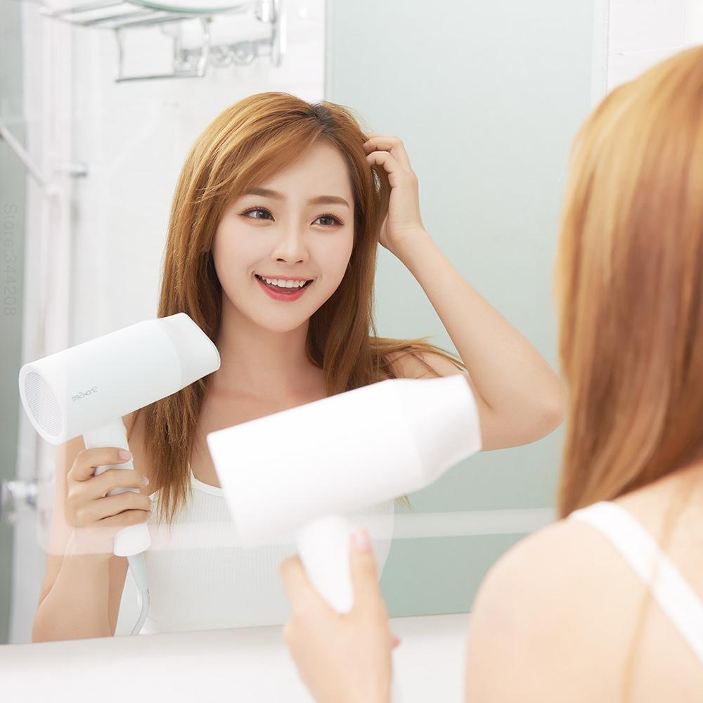 New SHOWSEE A1-W Anion Hair Dryer Negative Ion care Professinal Quick Dry Home 1800W Portable Hairdryer Diffuser Constant