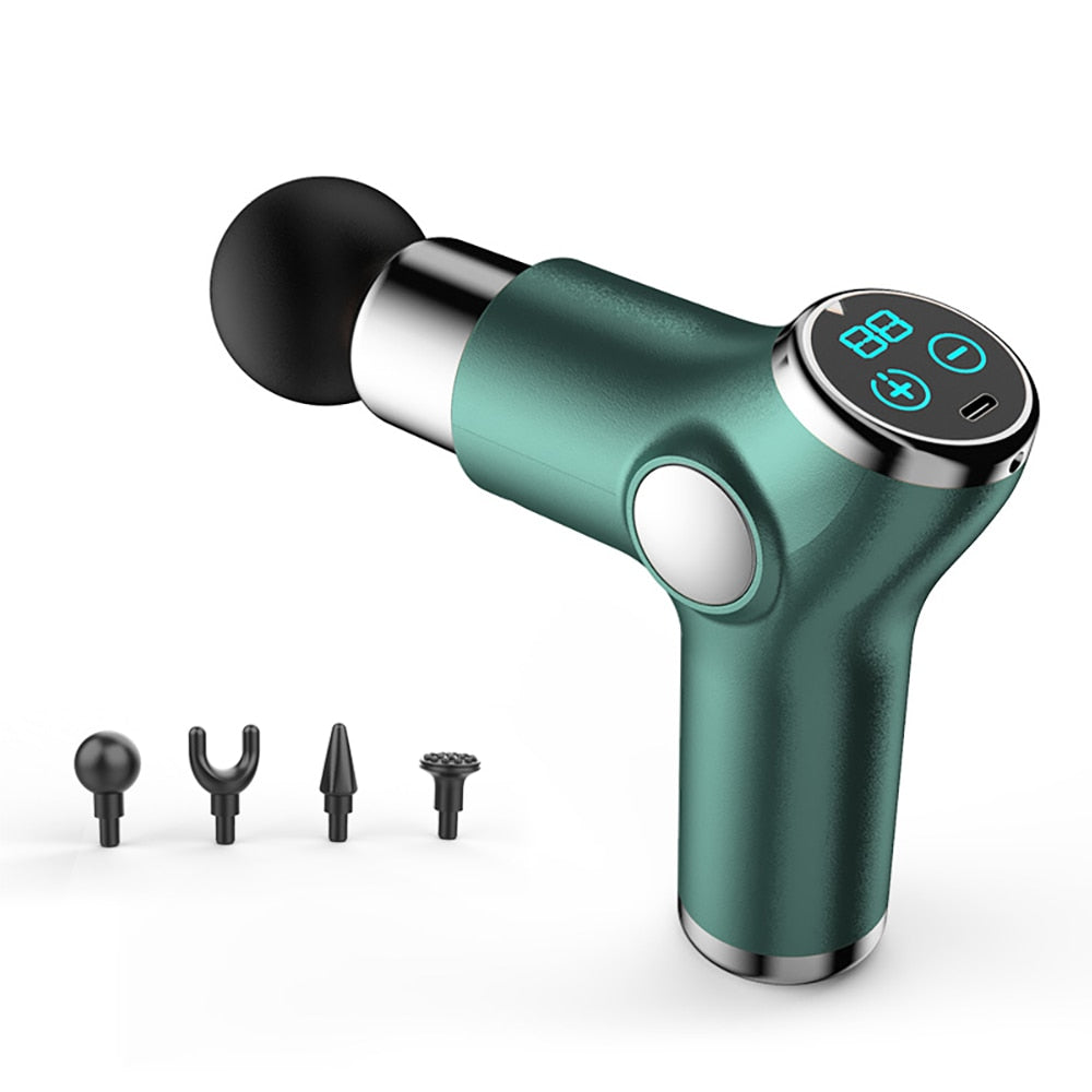 Mini Muscle Theragun Massage Gun Massage Body Neck Massager Deep Tissue Percussion Relaxation Pain Relief Exercising
