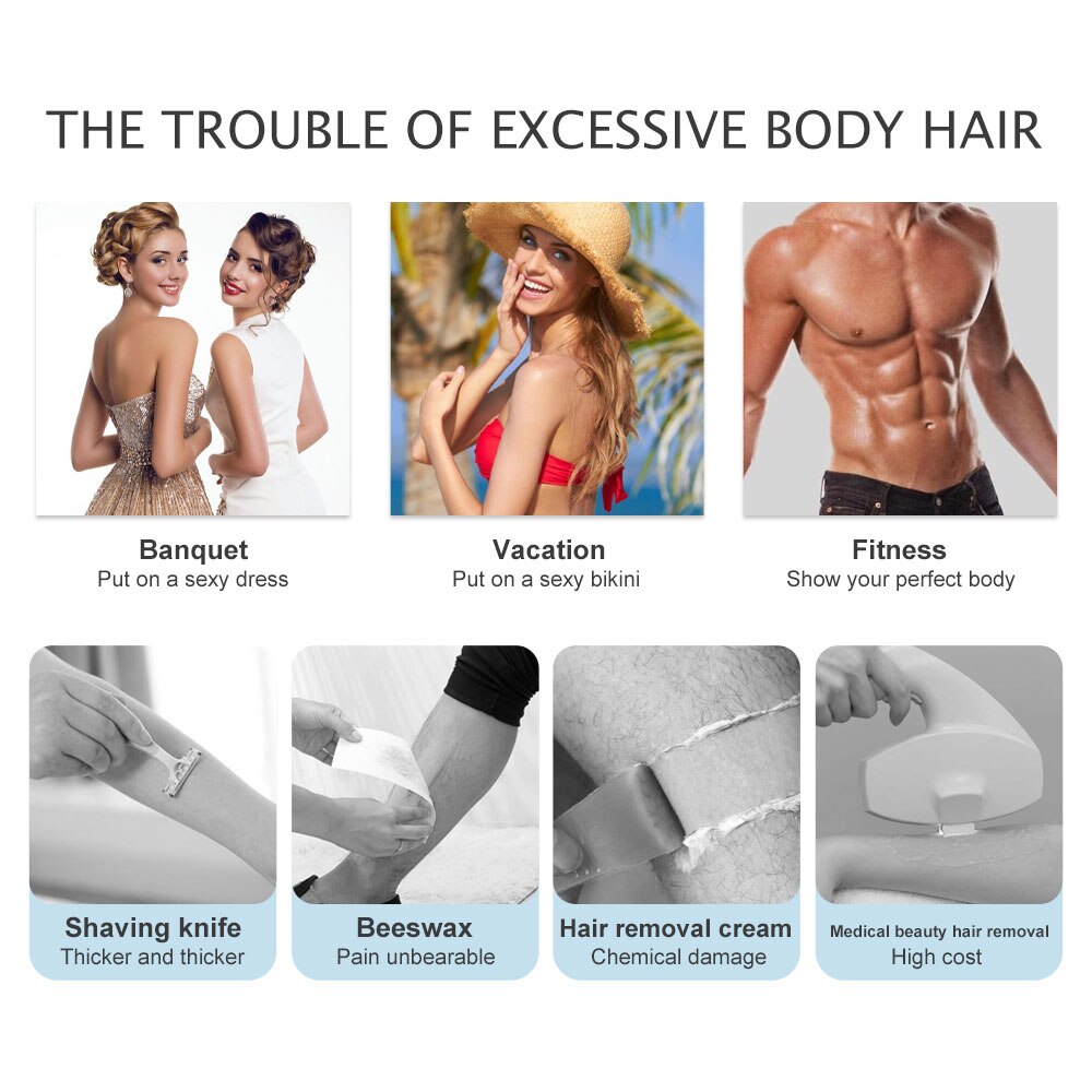 Laser Epilator Painless IPL Hair Removal
