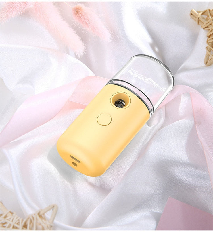 Portable Mini Nano Mist Spray Gun Hydrating Face Steamer Vaporizador Facial Nebulizador USB Moisturizing Skin Care Beauty Spa