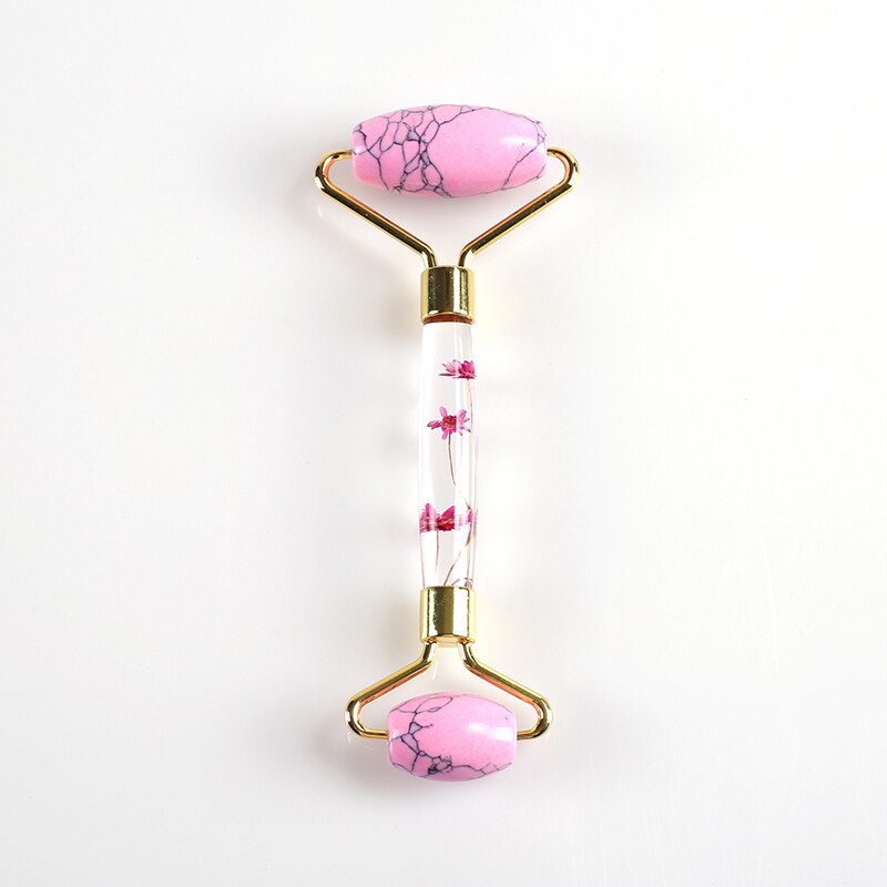 Eternal Flower Gua Sha Scraper Jade Roller Neck Body Relaxation Face Massager Guache Board Slimming Thin Lift Beauty Skin Care