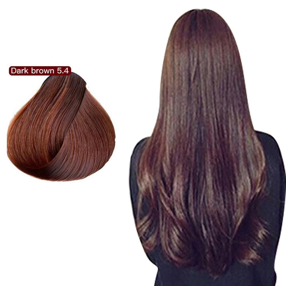 500ml Natural Hair Dye Argan Oil Essence Permanent Shampoo Hair Color Cream Cover Gray Hair For Women Men Hair Care