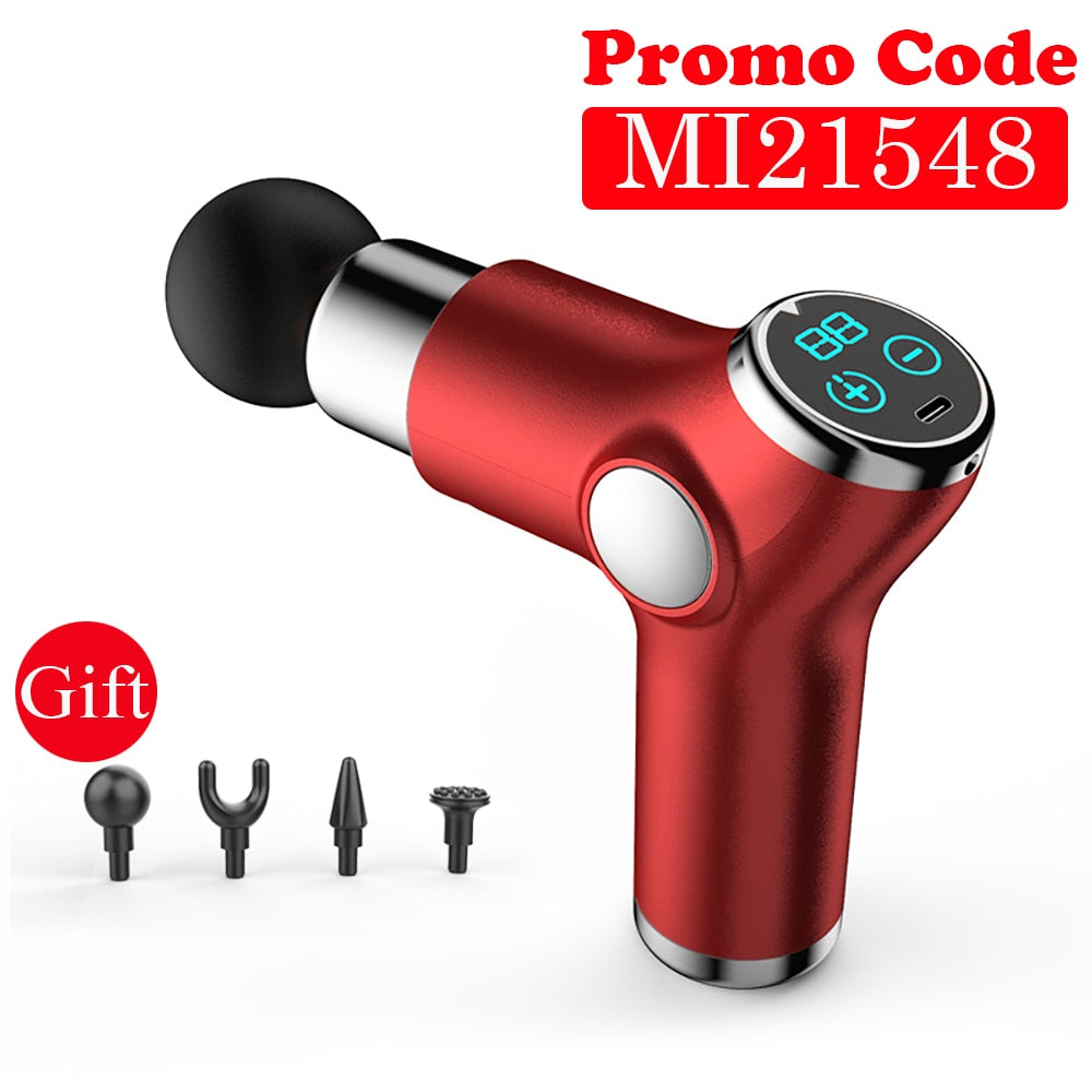 Mini Muscle Theragun Massage Gun Massage Body Neck Massager Deep Tissue Percussion Relaxation Pain Relief Exercising