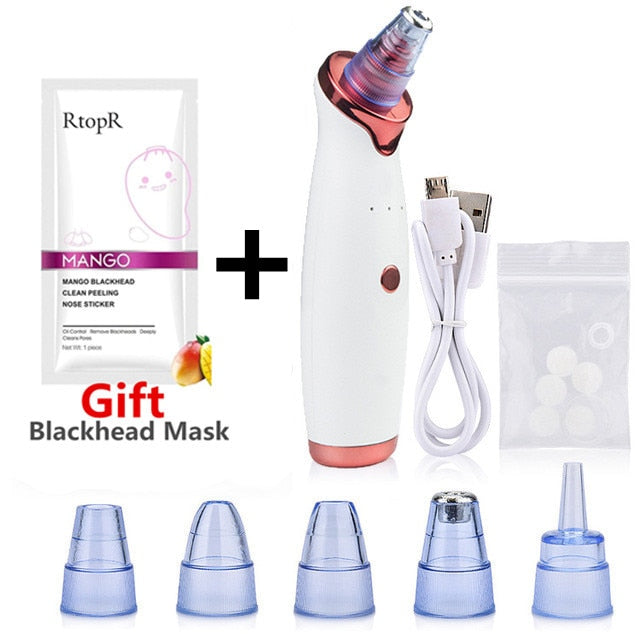 Facial Blackhead Remover Electric Acne Cleaner Blackhead Black Point Vacuum Cleaner Tool Black Spots Pore Cleaner Machine