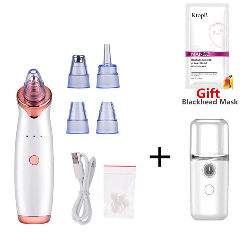 Facial Blackhead Remover Electric Acne Cleaner Blackhead Black Point Vacuum Cleaner Tool Black Spots Pore Cleaner Machine