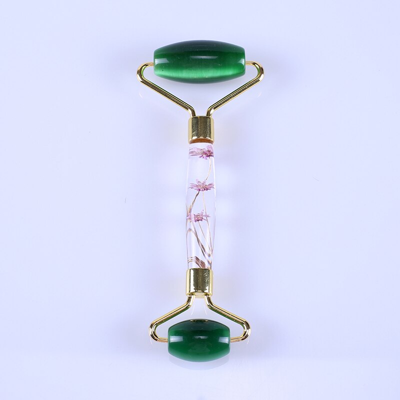 Eternal Flower Gua Sha Scraper Jade Roller Neck Body Relaxation Face Massager Guache Board Slimming Thin Lift Beauty Skin Care
