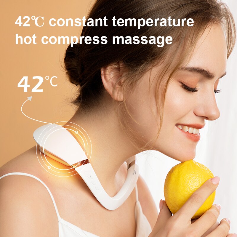 Booster Electric Pulse Neck Massager for Pain Relief Health Care, Cordless Deep Tissue Tens Neck Muscle Massage Apparatus