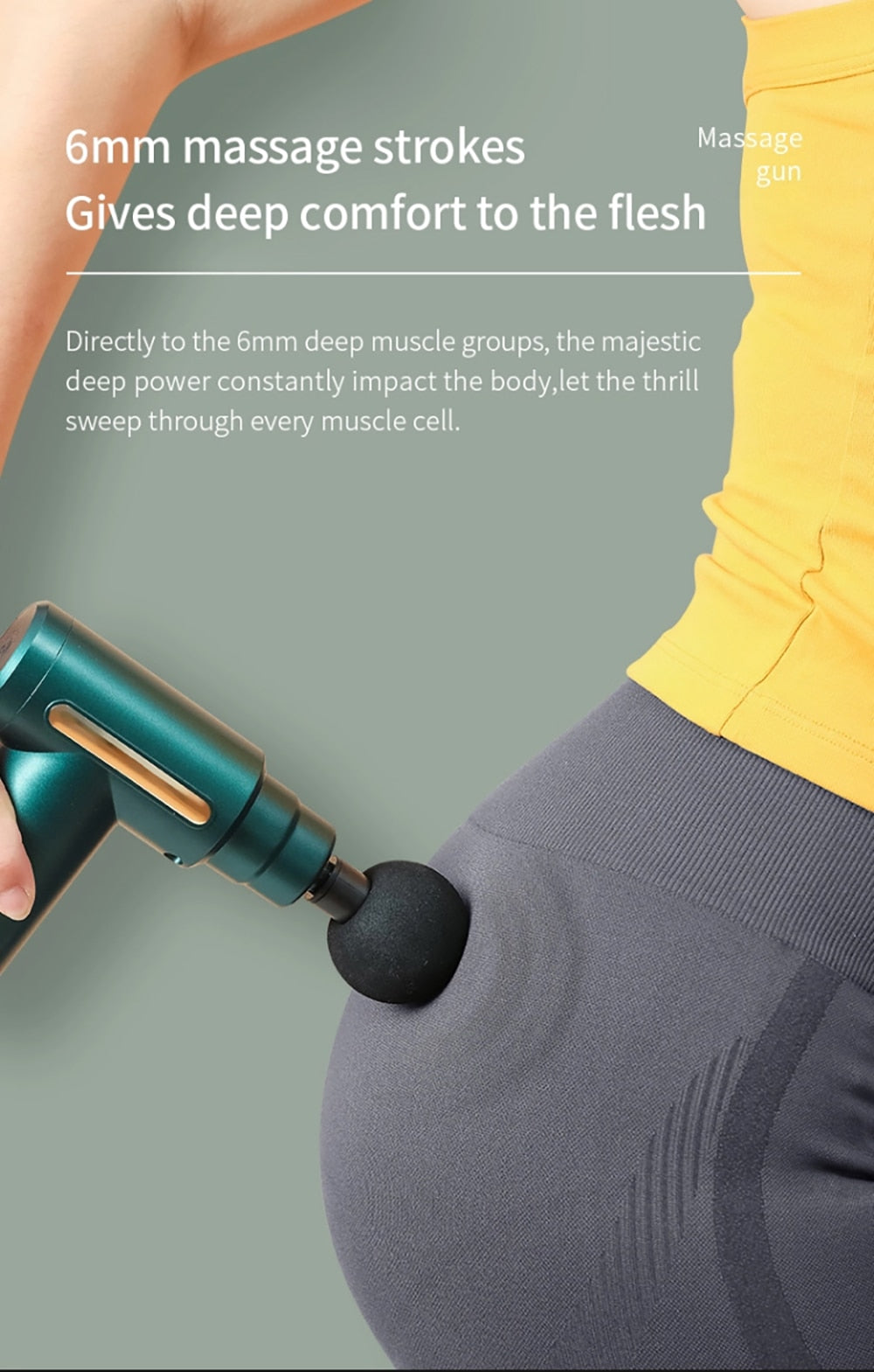 Massage Gun masajeador Deep Sport Therapy Massager Tissue Percussion Fascia Gun Muscle Relaxation Pain Relief Massage Equipment