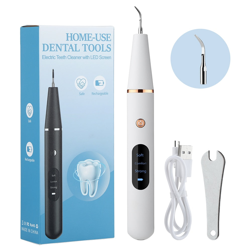 Electric Sonic Dental Calculus Scaler Oral Teeth Irrigator Tartar Calculus Remover Plaque Stains Cleaner Remova Teeth Whitening