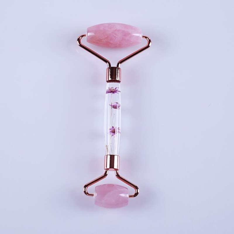 Eternal Flower Gua Sha Scraper Jade Roller Neck Body Relaxation Face Massager Guache Board Slimming Thin Lift Beauty Skin Care
