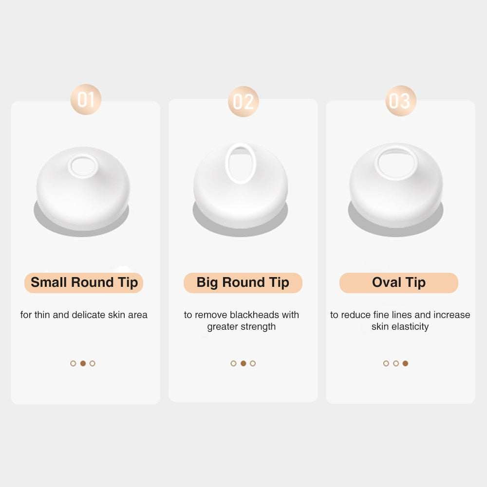 Visual Blackhead Vacuum Remover with Magnifier LED Light Face Pore Cleaner Acne Black Electric Blackhead Removal Nose Cleaner