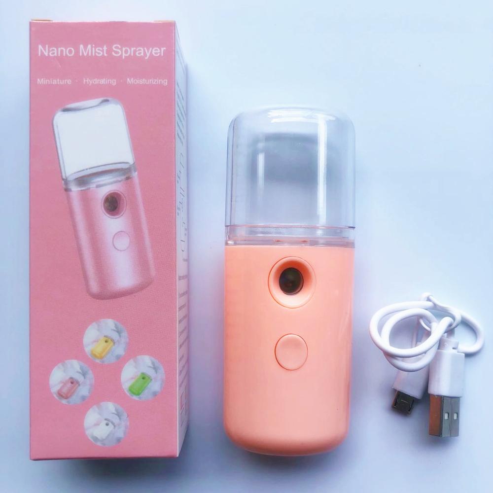 Portable Mini Nano Mist Spray Gun Hydrating Face Steamer Vaporizador Facial Nebulizador USB Moisturizing Skin Care Beauty Spa