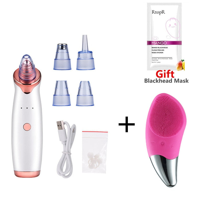 Facial Blackhead Remover Electric Acne Cleaner Blackhead Black Point Vacuum Cleaner Tool Black Spots Pore Cleaner Machine
