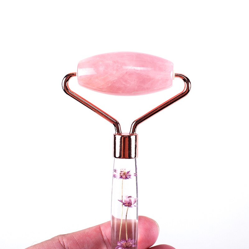 Eternal Flower Gua Sha Scraper Jade Roller Neck Body Relaxation Face Massager Guache Board Slimming Thin Lift Beauty Skin Care