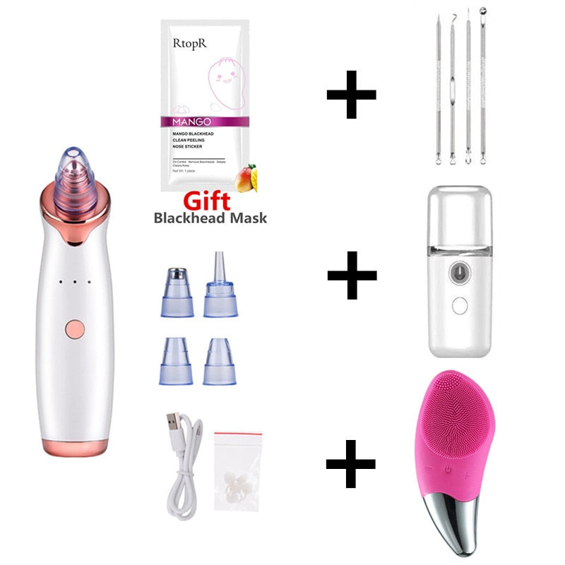 Facial Blackhead Remover Electric Acne Cleaner Blackhead Black Point Vacuum Cleaner Tool Black Spots Pore Cleaner Machine