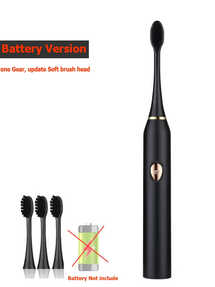 Newest Super Sonic Electric Toothbrushes for Adults Kids Smart Timer Rechargeable Whitening Toothbrush IPX7 with 3 Brush Heads