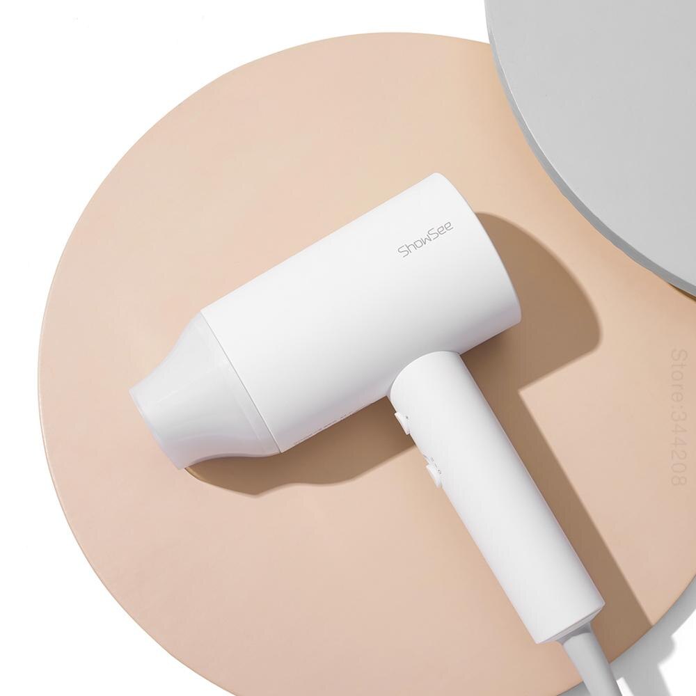 New SHOWSEE A1-W Anion Hair Dryer Negative Ion care Professinal Quick Dry Home 1800W Portable Hairdryer Diffuser Constant