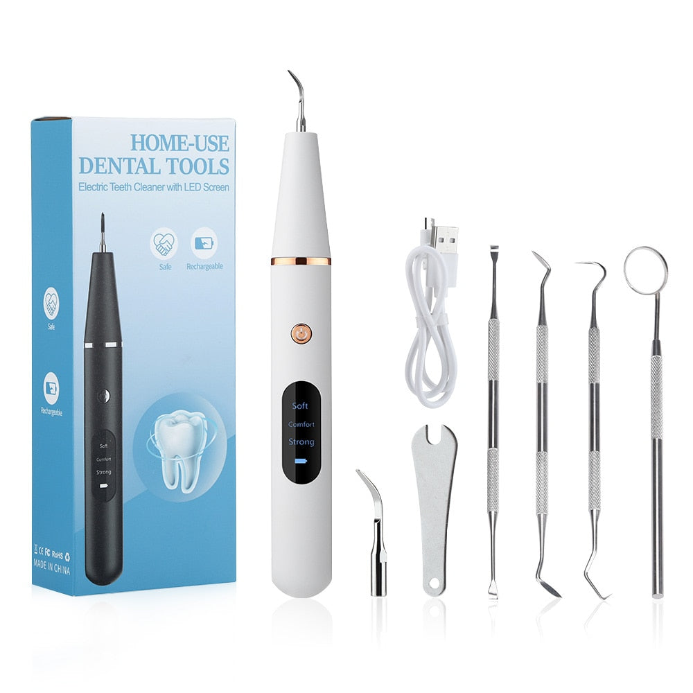 Electric Sonic Dental Calculus Scaler Oral Teeth Irrigator Tartar Calculus Remover Plaque Stains Cleaner Remova Teeth Whitening