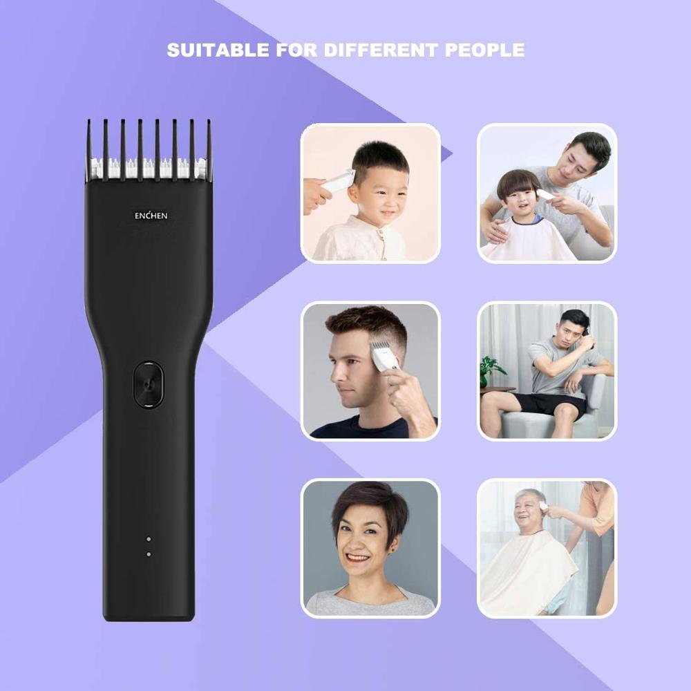 ENCHEN Boost Hair Clippers for Men Children Family Use Rechargeable Cordless Hair Trimmer Portable Electric Haircut
