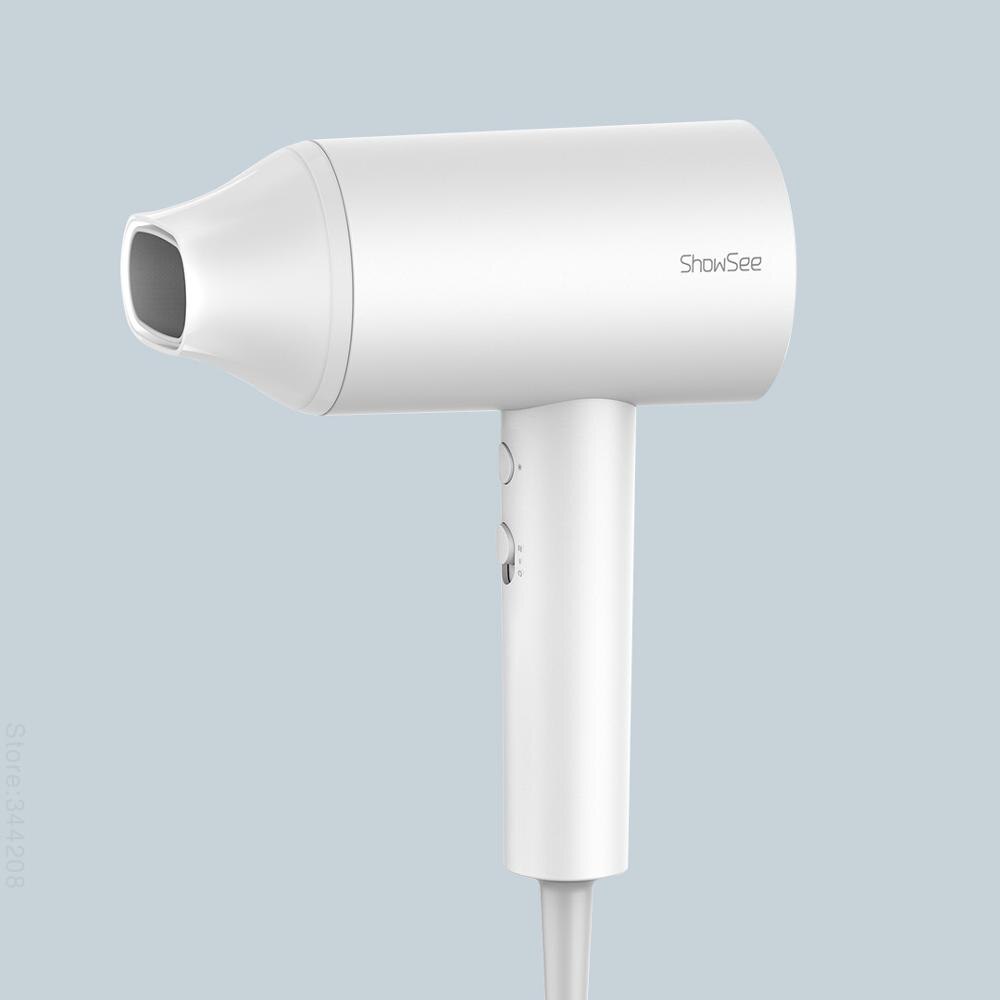 New SHOWSEE A1-W Anion Hair Dryer Negative Ion care Professinal Quick Dry Home 1800W Portable Hairdryer Diffuser Constant