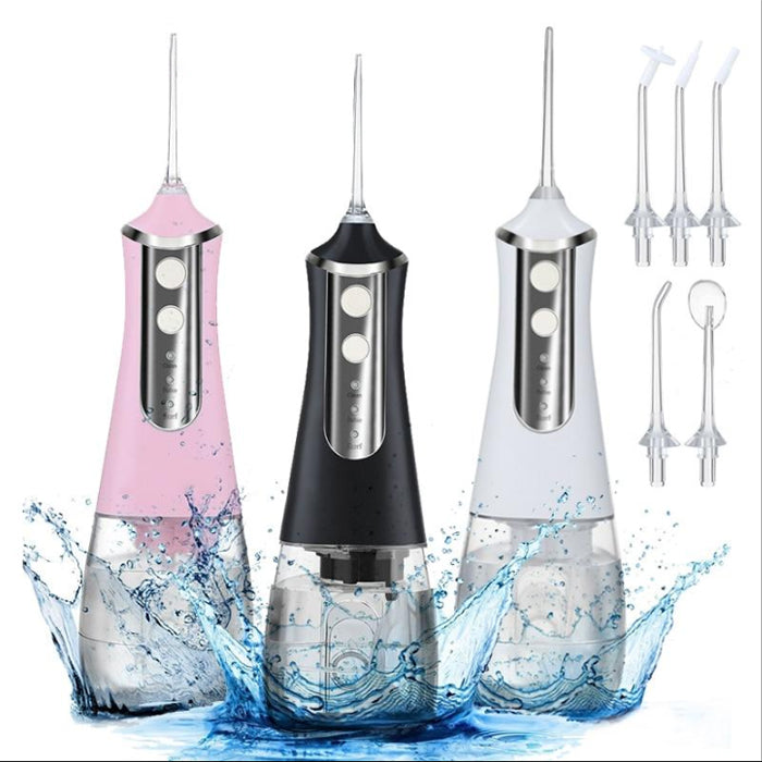 350ML Electric Oral Irrigator 3 Mode Dental Water Flosser Rechargeable teeth whitening Waterproof Water Tank Jet Teeth Cleaner