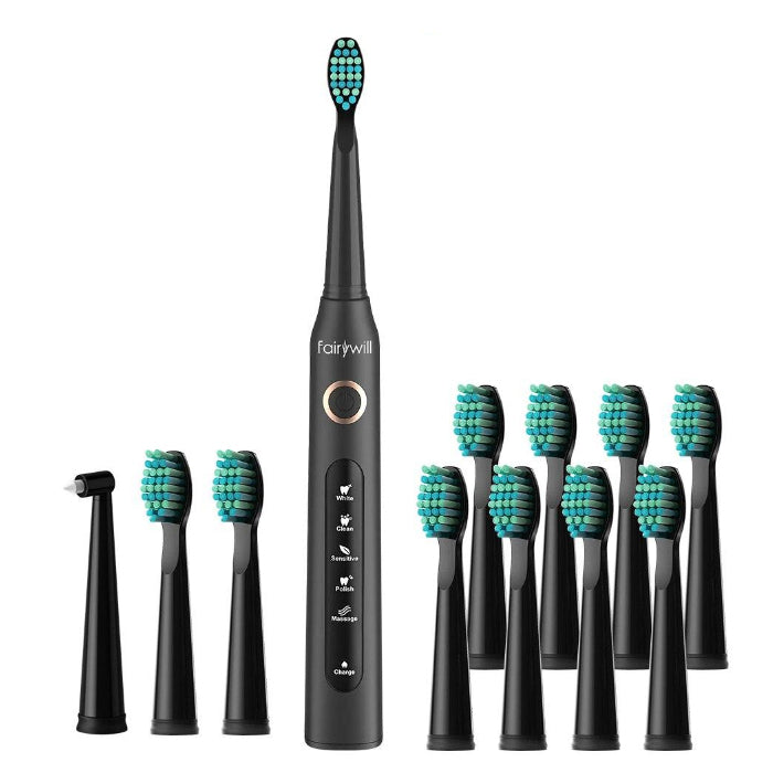 Electric Sonic Toothbrush FW-507 USB Charge Rechargeable Waterproof Electronic Tooth 8 Brushes Replacement Heads Adult