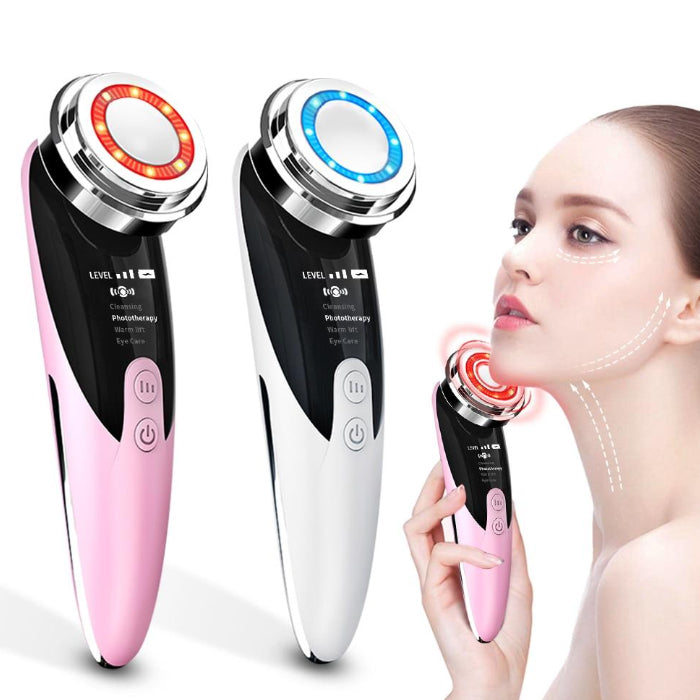 Face Massager Skin Rejuvenation Radio Mesotherapy LED Facial Lifting Beauty Vibration Wrinkle Removal Anti Aging Radio Frequency