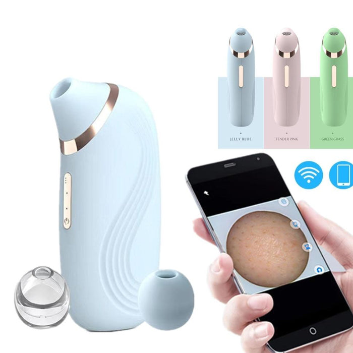 Visual Blackhead Remover Vacuum 6 in 1 Waterproof Heated Pore Clean Suction Remove Blackheads Electric USB Cable Pore Cleaner