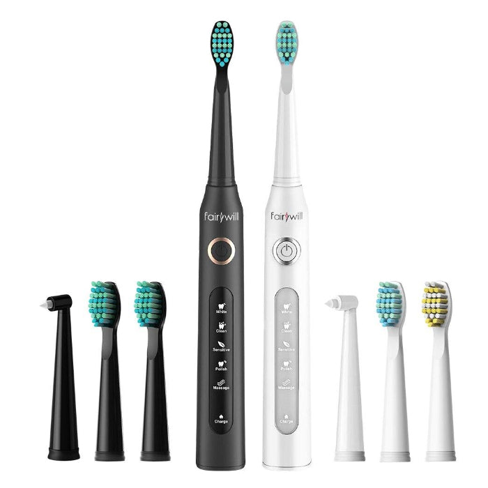 Electric Sonic Toothbrush FW-507 USB Charge Rechargeable Waterproof Electronic Tooth 8 Brushes Replacement Heads Adult