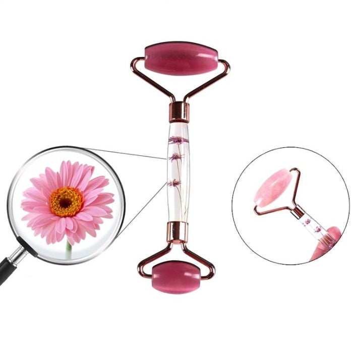 Eternal Flower Gua Sha Scraper Jade Roller Neck Body Relaxation Face Massager Guache Board Slimming Thin Lift Beauty Skin Care
