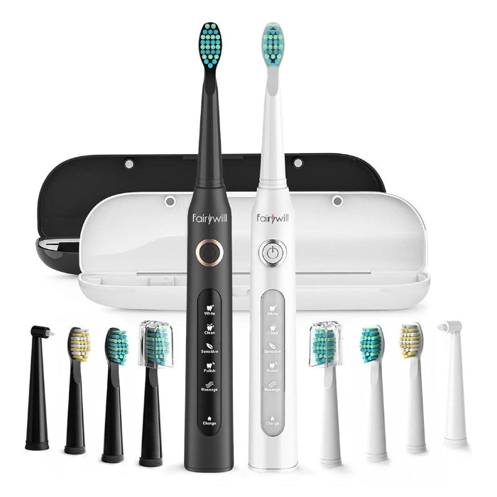 Electric Sonic Toothbrush FW-507 USB Charge Rechargeable Waterproof Electronic Tooth 8 Brushes Replacement Heads Adult