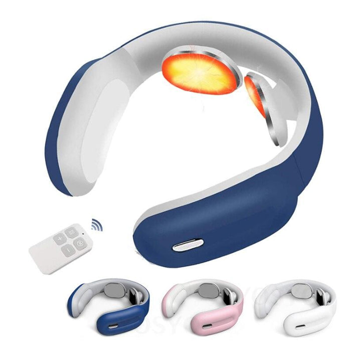 New Remote Smart Neck Shoulder EMS Muscle Massager Trainer Relaxation Electric Pain Relief ToolCervical Vertebra Physiotherapy