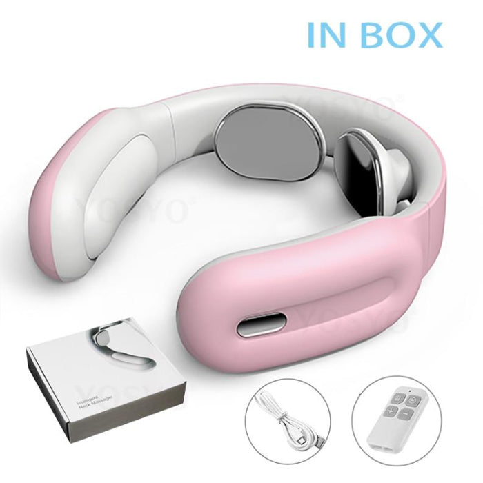 New Remote Smart Neck Shoulder EMS Muscle Massager Trainer Relaxation Electric Pain Relief ToolCervical Vertebra Physiotherapy