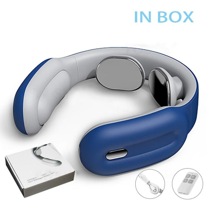 New Remote Smart Neck Shoulder EMS Muscle Massager Trainer Relaxation Electric Pain Relief ToolCervical Vertebra Physiotherapy